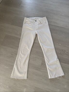 MC GUIRE white fringe jean high waisted in good condition 😊